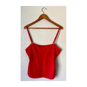 BCBG maxazria 100% silk spaghetti strap top